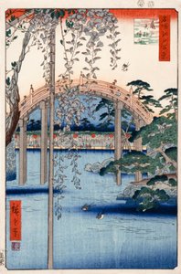 N° 57, Jardins du sanctuaire Kameido Tenjin (de Cent vues célèbres d